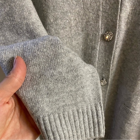 Talbots Gray Women's Cardigan Sweater - Picture 7 of 11